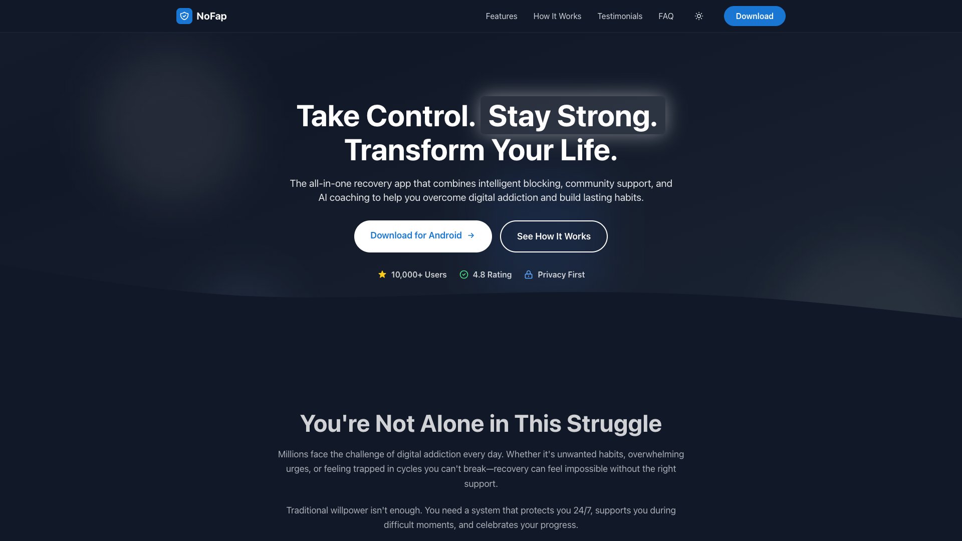 No More Fap illustration